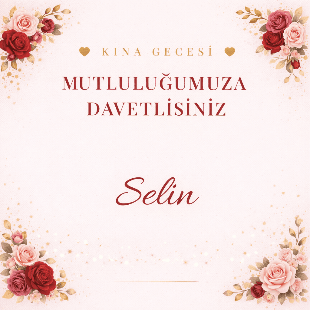 Henna Invitation – Rose Garden