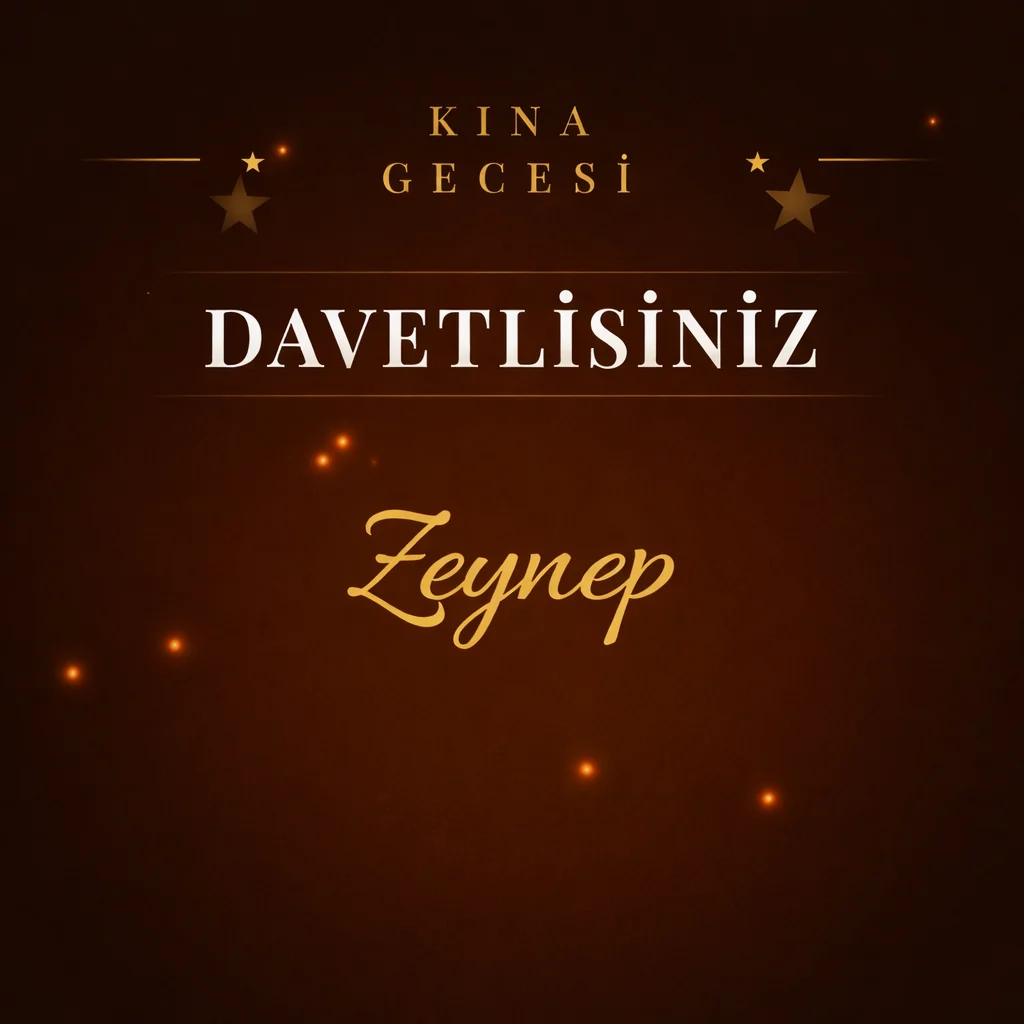 Kına Davetiyesi – Sultan