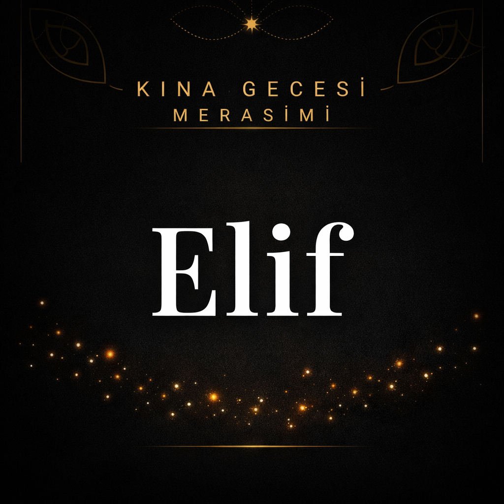 Kına Davetiyesi – Siyah İnci