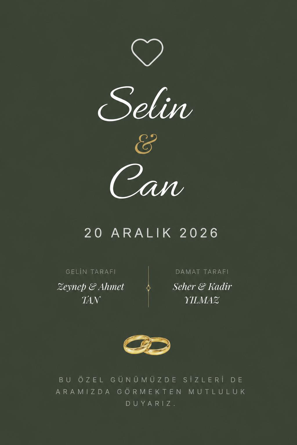 Düğün Davetiyesi - Akdeniz 8