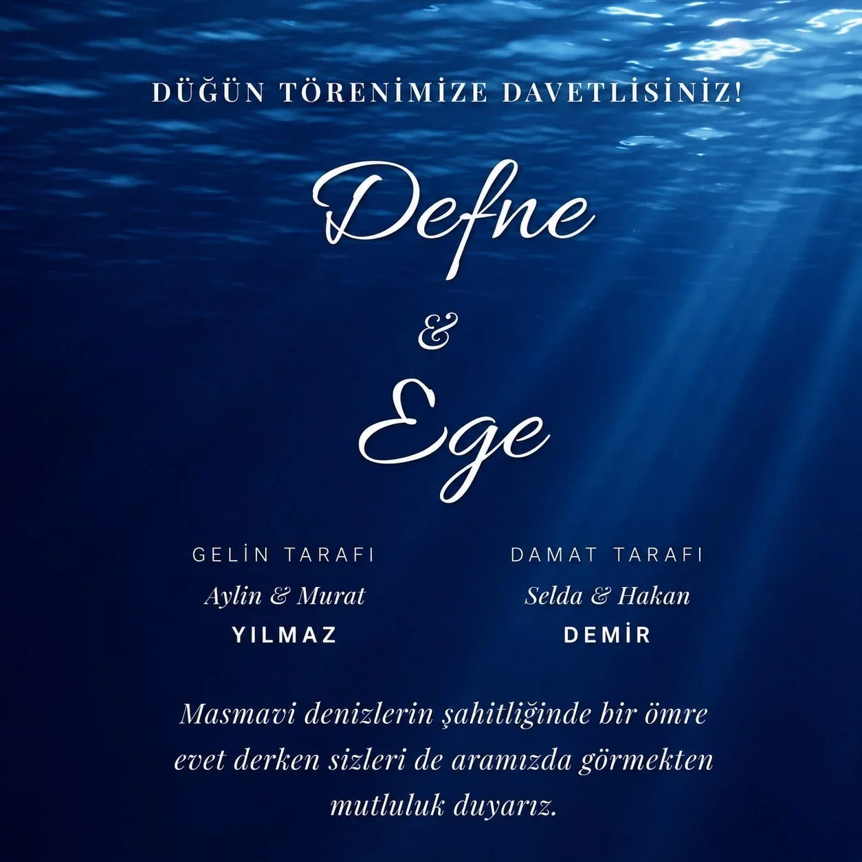 Düğün Davetiyesi - Marina 2