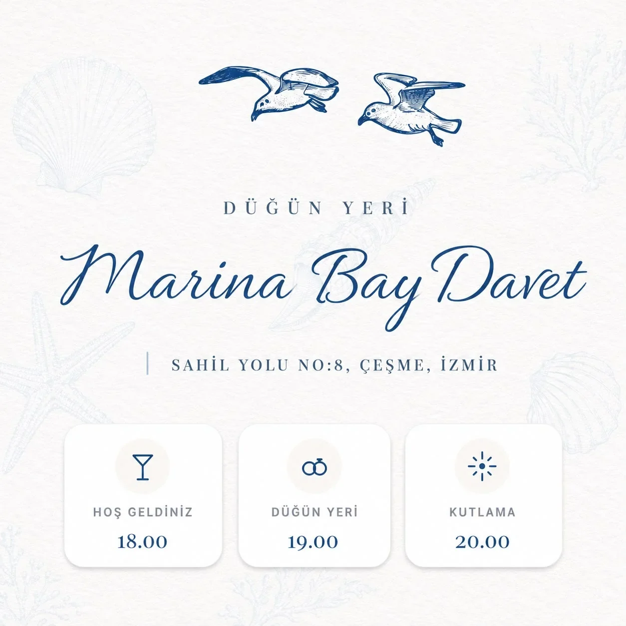Düğün Davetiyesi - Marina 6